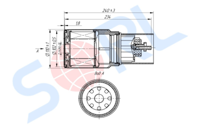 Фильтр топливный 1-14UNS (PL270x) (FS19907)