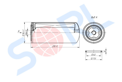 Фильтр топливный M18x1.5 VOLVO, КАМАЗ Евро 3 (FF5272)