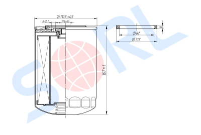 Фильтр топливный M16x1.5 CASE IH, IVECO, NEW HOLLAND (H152WK)