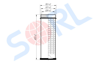 Фильтр воздушный LIEBHERR, MAN (E428LS)