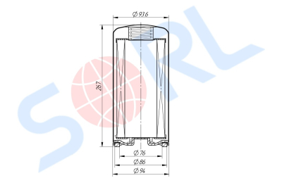 Фильтр топливный 1-14UNS CATERPILLAR (FF5624)