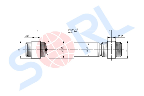 Амортизатор кабины 212/240, O/O, 12x42/12x42 VOLVO (CB0064)