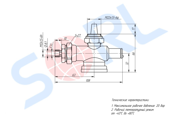 Кран слива конденсата автоматический DAF, MAN, MERCEDES-BENZ, RENAULT, SCANIA (9343010000)